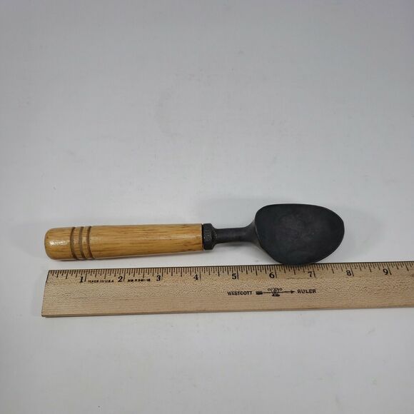 Ice Cream Scoop Sourceline Vintage Turned Wood Handle Made in Taiwan Collectible - Picture 9 of 12